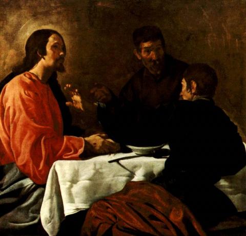 Velázquez (Diego Rodríguez de Silva): Az emmauszi vacsora (Metropolitan Museum de Nueva York) 